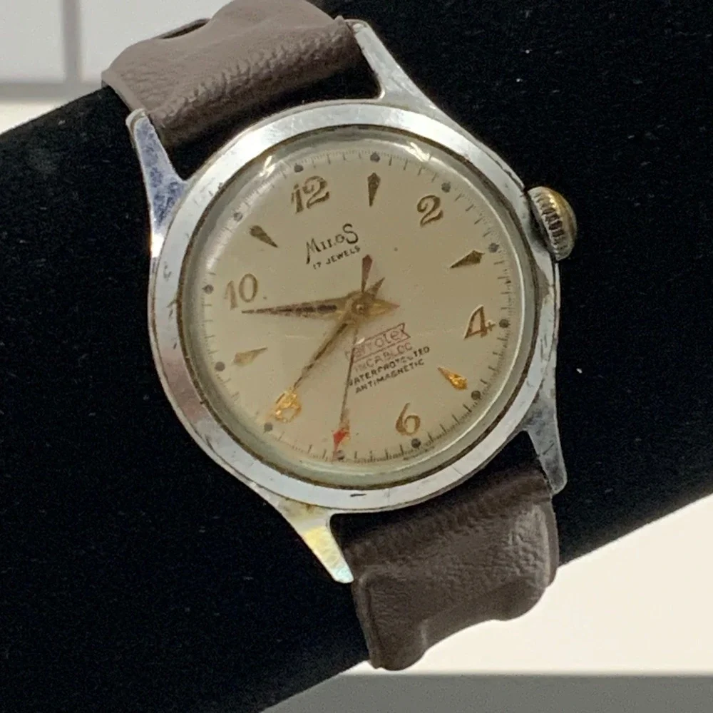 Vintage Milos 17 Jewels Watch Ferrolex Incabloc Savoy Movement Parts Repair